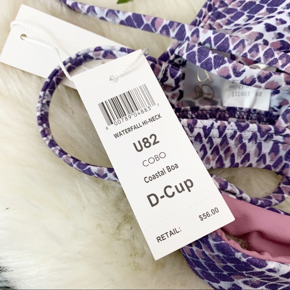 BSwim Coastal Boa Waterfall Snake High Neck Bikini - Picture 10 of 10